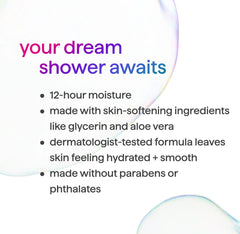 dream foam | foaming body wash - jasmine + sandalwood, 13.5 fl oz