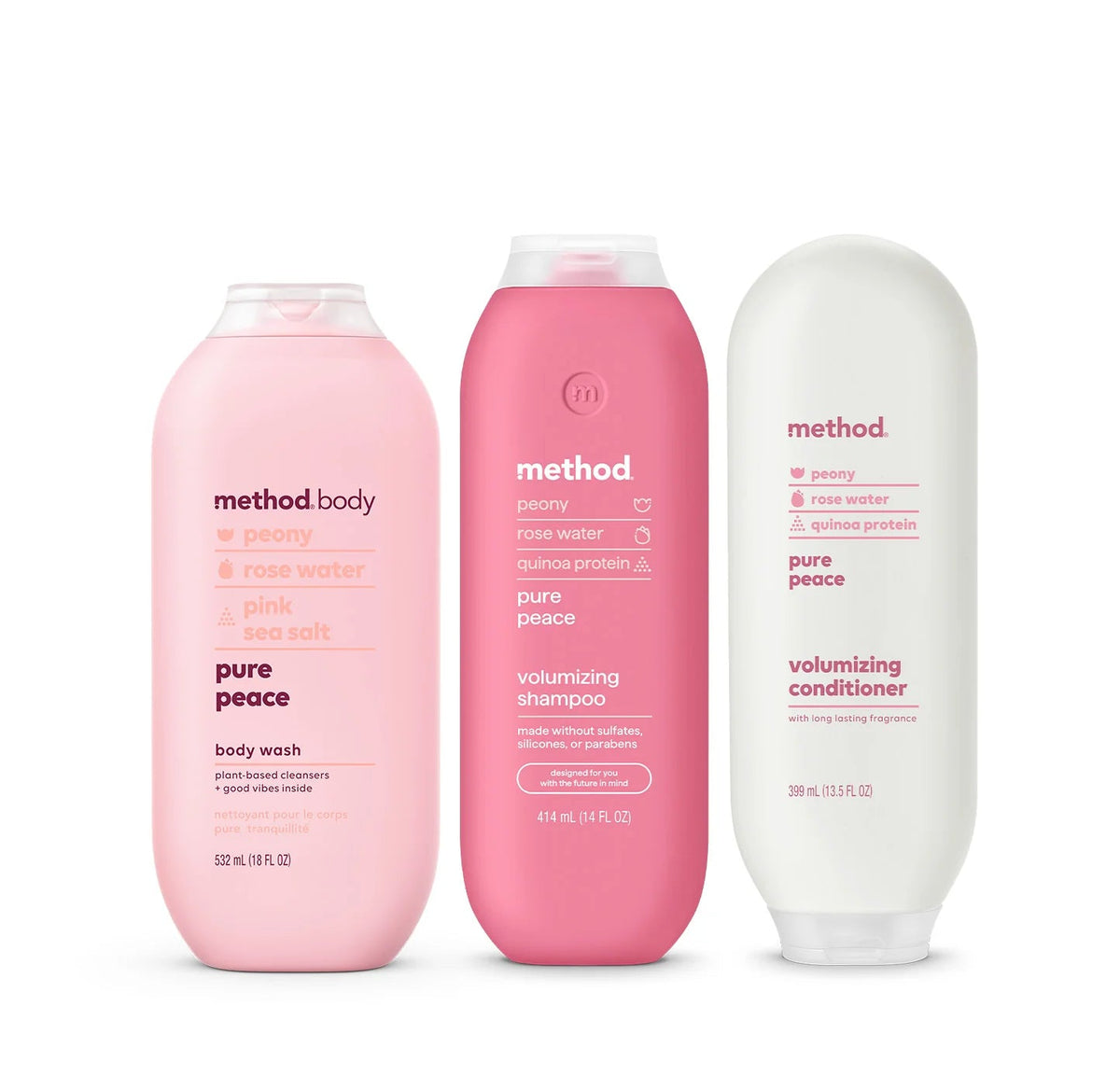 shower trio - pure peace, 45.5 oz